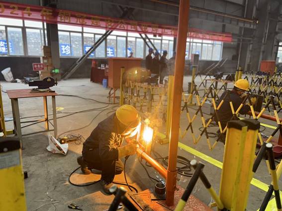 公司舉辦電焊工、電工技術(shù)比武